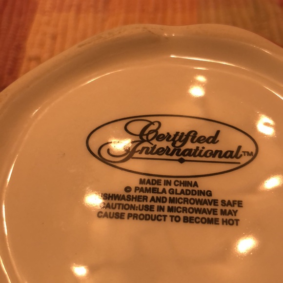 Certified International~Tuscan Rooster~Pamela Gladding~Individual Ice Cream Dish - Picture 2 of 3